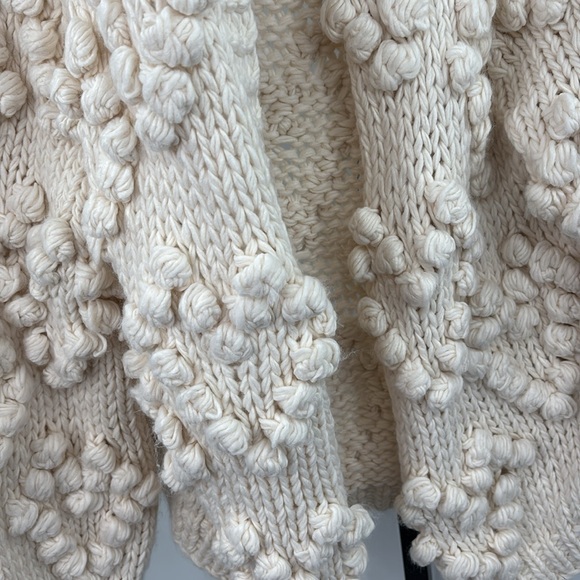 Chicwish‎ Cream Cardigan with Bobble Stitch Detail - Picture 9 of 9